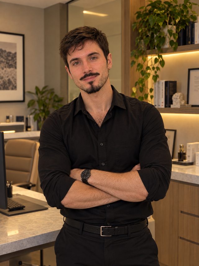 Dr. Gustavo Bottene Ribolli no consultório